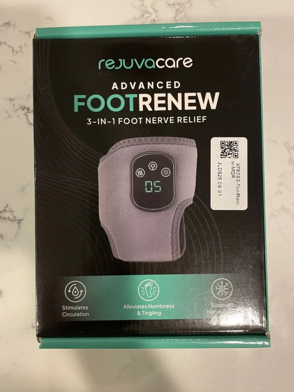 Rejuvacare Advanced FootRenew 3-in-1 Foot Nerve Relief - Gray